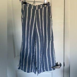 Striped flowy pants